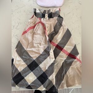 Burberry Neutral Herringbone Dress with Cream Label